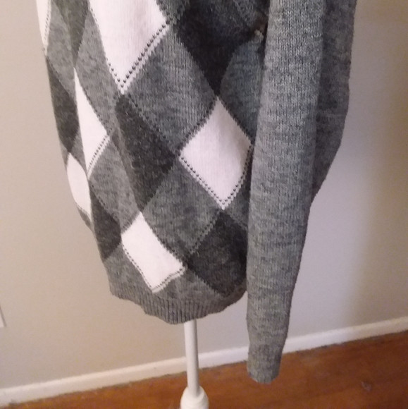 Alfred Dunner Grey and White Argle Sweater - Picture 4 of 9